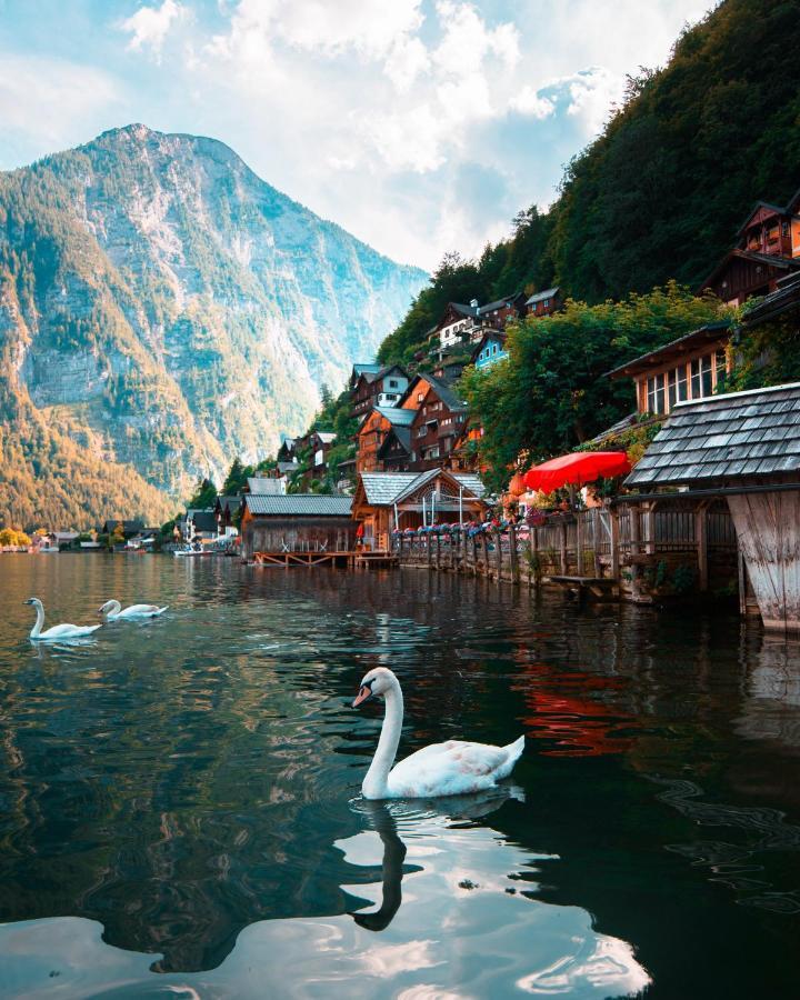 Haus Am Hof - 15Th Century House At The Lake, Near The Marketplace, With A Balcony Hallstatt Exterior foto